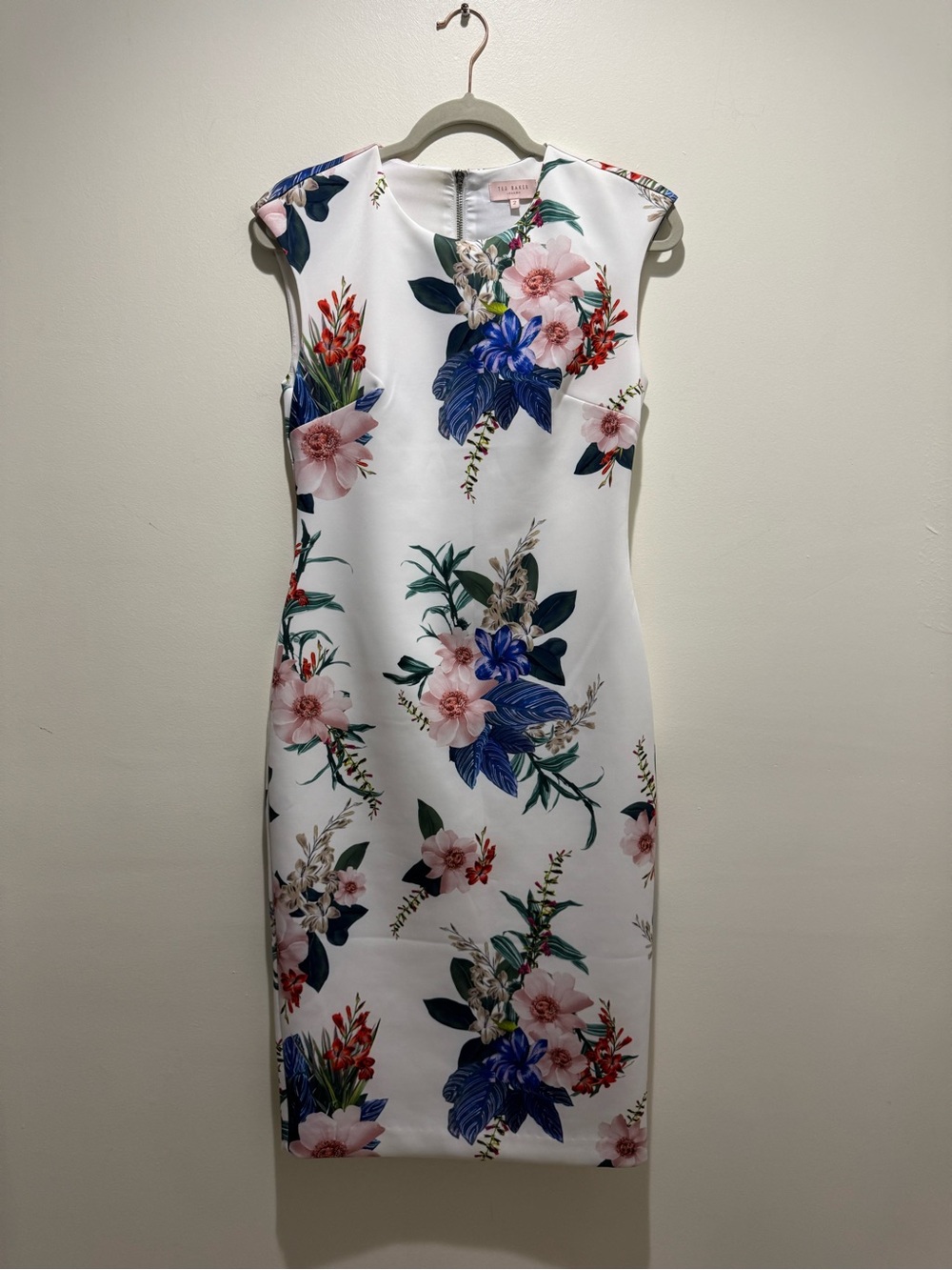Ted Baker Sharley Jamboree Floral Midi Dress Size 2 - Picture 2 of 12